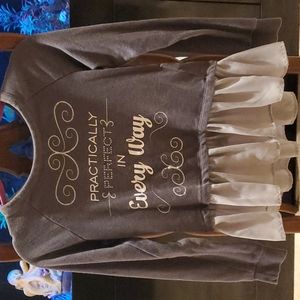 Female shirt/ sweater. Long sleeve. Size x small. Disney boutique.